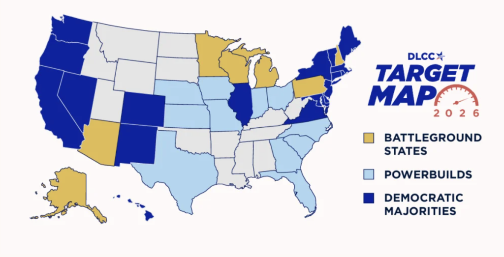 DLCC 2026 Target Map